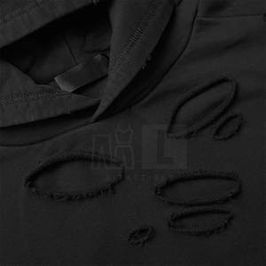 Pull à la mode élégant hommes Basics Distressed Hoodies 2025 sur mesure dernière conception hommes Basics Distressed Hoodies - Product Image 5