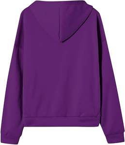 Moda personalizada mujeres cremallera sudaderas con capucha OEM ropa deportiva polar Slim Fit sudaderas con capucha al por mayor 2025 proveedores de ropa de calle de moda - Product Image 4