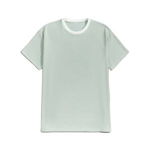 T-shirt vintage surdimensionné en coton solide, petit décolleté, 350gsm, col montant, t-shirt lourd surdimensionné personnalisé pour hommes, vente en gros - Product Image 1