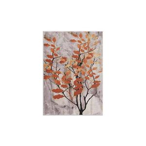 Juego de alfombras con estampado digital de árbol de hojas naranjas caídas - Product Image 4