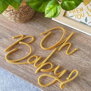 Letrero de Nombre Tejido Personalizado para Niños, Letras Tejidas para Decoración de Habitaciones, Letrero Personalizado para Cuarto de Bebé por Proveedores Indios - Product Image 4