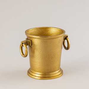 ถังน้ำแข็งอะลูมิเนียมลายทองเคลือบ EPL (ขนาดยาว 10.5x กว้าง 8x สูง 9 นิ้ว น้ำหนัก 2.131 กก.) สำหรับของชำร่วยในงานปาร์ตี้ - Product Image 2