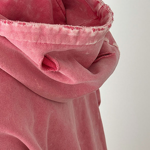 Ensembles personnalisés de 2 pièces pour hommes, streetwear délavé à l'acide, ensembles de vêtements à fermeture éclair, survêtement deux pièces pour hommes, poids lourd et vieilli - Product Image 3