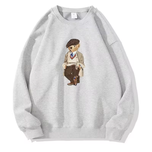 Sweat-shirt unisexe surdimensionné à imprimé X-Bear, automne-hiver, ample, décontracté, pull à capuche numérique à transfert thermique pour couple - Product Image 3