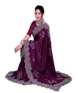 Pièce de Saree de travail en Georgette prête pour le mariage avec chemisier-Nouveau design attrayant pour les vêtements pour femmes indiennes à bas prix de gros Ethnique - Product Image 5