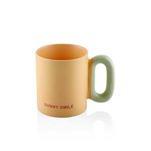 Macaron Yellow 330ml Porcelain Mug <b>Ceramic</b> <b>Cups</b> Product Category - Product Image 1