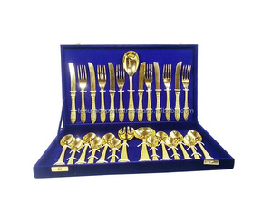 Ensemble de couverts de service de dîner au look unique en acier inoxydable argent fini ensemble de couverts de mariage fait à la main personnalisé - Product Image 4