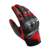 Guantes Profesionales de Motociclismo de Cuero con Cinco Dedos, Diseño de Pantalla Táctil, Impermeables y Transpirables para Ciclismo y Deportes