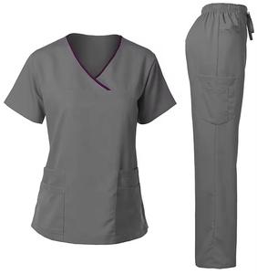 Uniformes de gommage médicaux femmes gommage infirmière uniforme haut pour hôpital OEM Service gommage infirmière - Product Image 5