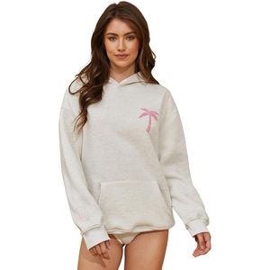 Sudadera con Capucha para Mujer, Estilo Urbano, Informal, Conjunto de 1 Pieza, Sudadera Deportiva Holgada, con Insignia Personalizada, Ecológica - Product Image 1