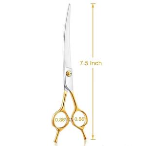 Tijeras de Peluquería HERMANN MEDITECH, Medio Chapadas en Oro, 7.5 Pulgadas, Acero Inoxidable, Herramienta para Cortar Cabello para Salón y Uso Doméstico - Product Image 2