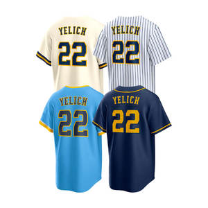 Nouveau 2025 maillots de Baseball de haute qualité pour hommes broderie cousue col en v Sublimation vente en gros uniforme de Baseball pour hommes vierges - Product Image 2