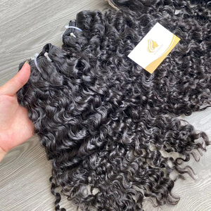 Wholesale Burmese Curly Machine Weft 100% Raw Vietnamese Hair <b>Top</b> Quality Hair Raw Hair Vendors - Product Image 1