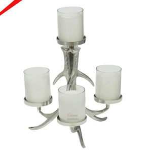 Soporte de vela con acabado dorado brillante de diseño increíble para hoteles y restaurantes - Product Image 3