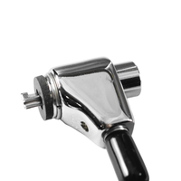 Verrou de sécurité universel pour ordinateur portable ABA en acier inoxydable et alliage de zinc, finition chromée - Dispositif de sécurité personnalisable fabriqué à Taïwan, commande en gros