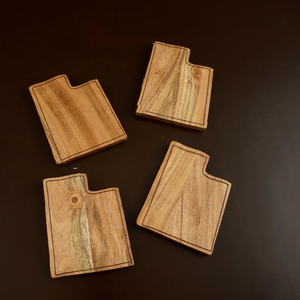 Attractive & Modern Design Wooden coaster Home <b>Bar</b> Hotel Round Coaster Set For Tableware Kitchenware at Best Quality & Top Price - Product Image 6