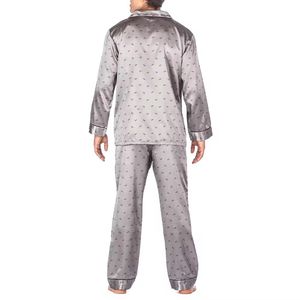 100% Silk <b>Pajamas</b> <b>Set</b> for <b>Men</b> 16mm <b>Short</b> Sleeve Sleepwear Luxury 2PC Luxury Silk Sleepwear for Plus Size <b>Men</b> - Product Image 2