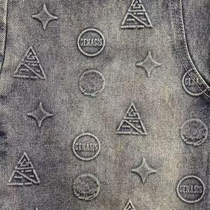 Casual Custom Men's Mid Waist <b>Elastic</b> Breathable Anti-Wrinkle Baggy Summer Streetwear Vintage <b>Denim</b> <b>Shorts</b> Black Fashion - Product Image 5