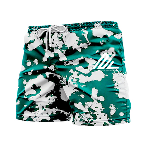 Bañador de verano hecho en poliéster para hombre, pantalones cortos de playa con cierre elástico, pantalones cortos de secado rápido con bolsillos con cremallera - Product Image 3
