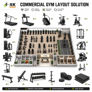 SK Gym Equipment Full Set Commercial for Fitness Center Hotel Club Strength Cardio Package Supplier Factory Direct OEM ODM China - Product Image 1