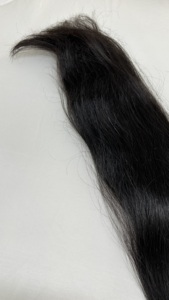 100% Virgen Remy Raw Indian I-Tip Extensiones de cabello 12A Grado Cutícula alineada Natural Negro Recto - Product Image 4