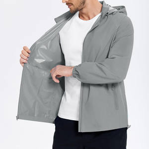 Streetwear personnalisé pour hommes Vestes d'extérieur 100% Polyester/POLYESTER / NYLON Fermeture à glissière Veste softshell à fermeture éclair - Product Image 5