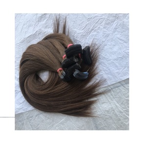 Cinta suave de color liso sin procesar, cabello humano liso Remy, cutícula virgen, 100% sin procesar, n. ° 6 - Product Image 1