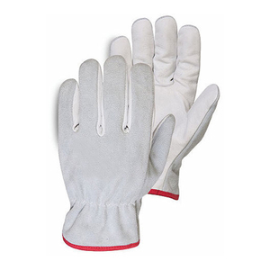 Gants de conducteur en cuir de vache fendu pour la protection des mains Gants de sécurité en vente directe d'usine - Product Image 1