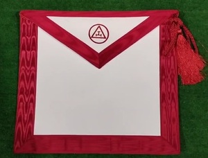 Handmade Thêu Tùy Chỉnh Masonic Hoàng Gia Vòm Tạp dề Masonic Regalia Freemasonry Da Da Lambskin Tạp dề - Product Image 3