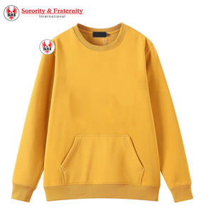 เสื้อสเวตเชิ้ตโอเมก้าปักลายกรีกแบบกำหนดเอง OEM ขนาดใหญ่พิเศษ พร้อมแพทช์เชนิลล์ ตัวอักษรกรีก ฟิ ฟราทรานดี้ - Product Image 1