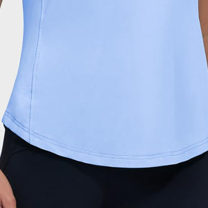 Ropa de mujer Polos de manga corta de color sólido a la venta Mejor precio Buena calidad Polos de moda para mujer - Product Image 6