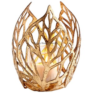 Bougeoir de luxe design unique en métal couleur argent en forme de plume support de conception attrayante poli brillant et support de bâton de cire - Product Image 4