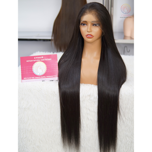 Vente en gros 13x4 dentelle frontale perruques pour femmes noires os droite cheveux vietnamien perruques perruques naturelles cheveux humains dentelle avant - Product Image 2