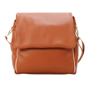 2022 bolso loco de moda mochila de cuero de vaca genuino con función de portátil antirrobo bolsa de pañales para bebés - Product Image 3