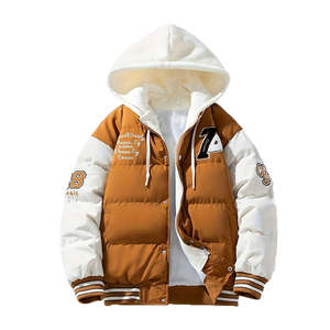 Mode hommes en plein air à capuche bouffant gilet sans manches rembourré veste d'hiver léger décontracté chaud gilet Style de rue - Product Image 1