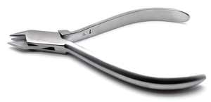 Pince orthodontique manuelle Astrin à trois pointes en acier inoxydable chirurgical, instrument de pliage et de façonnage de fils dentaires, certifiée MOL - Product Image 2