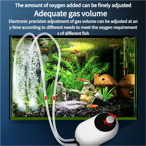도매 수족관 휴대용 충전식 공기 펌프 매우 조용한 4 헤드 소형 가정용 물고기 경작 산소 펌프 - Product Image 2