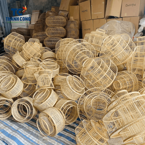 Lámpara colgante de bambú Natural, sombra para decoración, tejido de VietNam, superventas - Product Image 2