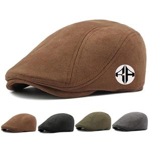 Gorra plana clásica Vintage de alta calidad 100% gamuza genuina logotipo personalizado Casual invierno/primavera/verano sombrero de hiedra-servicio al por mayor - Product Image 1