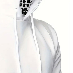 Sudadera con capucha de pasamontañas de algodón 100% para hombre, sudadera básica de mezcla de algodón transpirable - Product Image 2