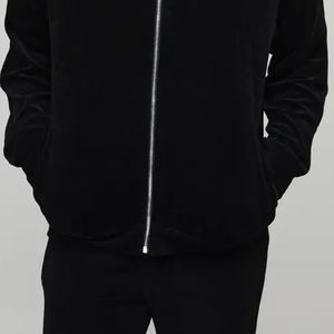 Two-Piece For Wholesale Buyers Winter Casual Wear <b>Tracksuit</b> Warm Material For MenRibbed Cuffs With Side Pockets & Stand Collar - Product Image 4