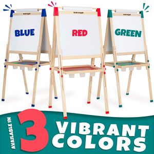Caballete <span class=keywords><strong>de</strong></span> Arte <span class=keywords><strong>de</strong></span> madera para niños Pizarra blanca <span class=keywords><strong>de</strong></span> doble cara Caballete <span class=keywords><strong>de</strong></span> pie Soporte <span class=keywords><strong>de</strong></span> tablero <span class=keywords><strong>de</strong></span> pintura adecuado para niños y niñas - Product Image 2