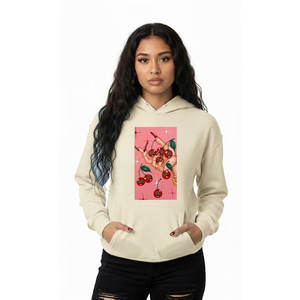 Sweat à capuche court élégant pour femme, personnalisable OEM, en molleton 100 % coton, coupe décontractée, logo frontal, pour un style décontracté. - Product Image 1
