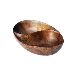 Tazón de madera para servir ensaladas de último diseño, tazón para servir postres de forma redonda de la mejor calidad para uso doméstico en hoteles - Product Image 3