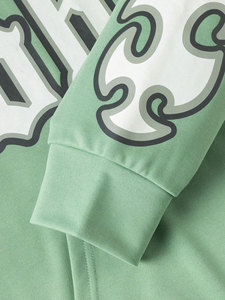 Color Block Boxy Man <b>Sweatpants</b> and Hoodie Set Streetwear <b>Oversized</b> Tracksuit Heavyweight Fleece Blank Flared Baggy Tracksuits - Product Image 3