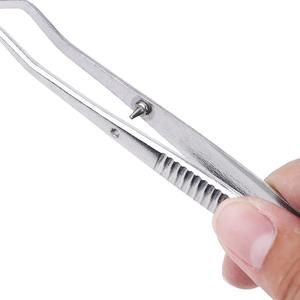 Pinzas Dentales de Algodón, 4 Piezas, Pinzas Quirúrgicas de Acero Inoxidable para Tejidos Médicos, Pinzas con Puntas Curvas, Herramienta de Odontología - Product Image 4