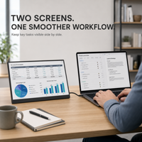 Moniteur portable IPS de 14 pouces 1920x1200 60Hz pour une utilisation comme écran secondaire avec un ordinateur