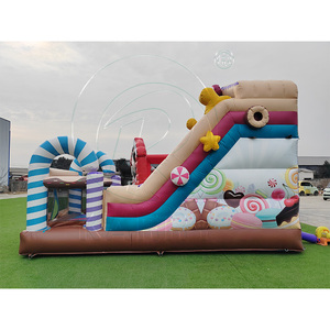 Tobogán Inflable Combinado de PVC de Grado Comercial para Uso en Interiores y Exteriores, Tobogán Inflable Portátil para Parque de Diversiones con Garantía de 3 Años - Product Image 5