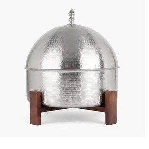 Cazuela de acero inoxidable hecha a mano, utensilios de cocina, vajilla para el hogar, calentador de alimentos de tamaño personalizado - Product Image 4