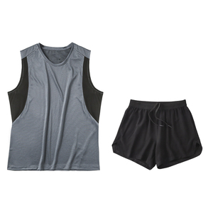 เสื้อแขนกุดผู้ชายเสื้อครอปเอวลอยขนาดใหญ่พิเศษเสื้อออกกำลังกายแบบสปอร์ตออกแบบโลโก้ได้ตามต้องการแฟชั่น - Product Image 4